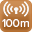 Portata radio 100 m.